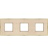 Рамка на 3 поста гор/верт FEDE BELLE EPOQUE CORINTO, auroramarble-bright gold FD01463AMOB