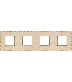 Рамка на 4 поста гор/верт FEDE BELLE EPOQUE CORINTO, auroramarble-bright gold FD01464AMOB