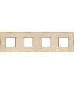 Рамка на 4 поста гор/верт FEDE BELLE EPOQUE CORINTO, auroramarble-bright gold FD01464AMOB