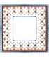 Рамка на 1 пост гор/верт FEDE BELLE EPOQUE PORCELAIN, brown lys-bright chrome FD01471MACB