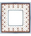 Рамка на 1 пост гор/верт FEDE BELLE EPOQUE PORCELAIN, brown lys-bright chrome FD01471MACB
