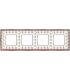 Рамка на 4 поста гор/верт FEDE BELLE EPOQUE PORCELAIN, brown lys-bright chrome FD01474MACB