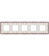 Рамка на 5 постов гор/верт FEDE BELLE EPOQUE PORCELAIN, brown lys-bright chrome FD01475MACB