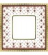 Рамка на 1 пост гор/верт FEDE BELLE EPOQUE PORCELAIN, brown lys-bright gold FD01471MAOB