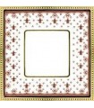 Рамка на 1 пост гор/верт FEDE BELLE EPOQUE PORCELAIN, brown lys-bright gold FD01471MAOB