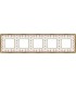 Рамка на 5 постов гор/верт FEDE BELLE EPOQUE PORCELAIN, brown lys-bright gold FD01475MAOB