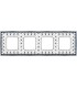 Рамка на 4 поста гор/верт FEDE BELLE EPOQUE PORCELAIN, black lys-bright chrome FD01474NECB