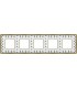 Рамка на 5 постов гор/верт FEDE BELLE EPOQUE PORCELAIN, black lys-bright gold FD01475NEOB