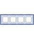 Рамка на 4 поста гор/верт FEDE BELLE EPOQUE PORCELAIN, blue lys-bright chrome FD01474AZCB