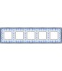 Рамка на 5 постов гор/верт FEDE BELLE EPOQUE PORCELAIN, blue lys-bright chrome FD01475AZCB