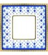 Рамка на 1 пост гор/верт FEDE BELLE EPOQUE PORCELAIN, blue lys-bright gold FD01471AZOB