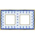 Рамка на 2 поста гор/верт FEDE BELLE EPOQUE PORCELAIN, blue lys-bright gold FD01472AZOB