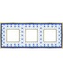 Рамка на 3 поста гор/верт FEDE BELLE EPOQUE PORCELAIN, blue lys-bright gold FD01473AZOB