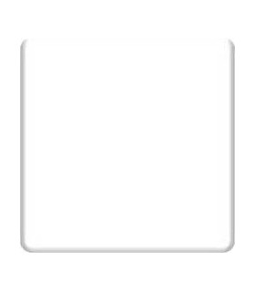 Клавиша широкая FEDE без подсветки, white FD17705