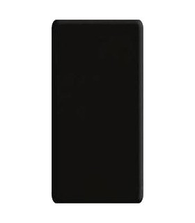 Клавиша узкая FEDE без подсветки, black FD16705-M