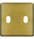 Монтажная плата для выключателя тумблерного типа с 2 коннекторами FEDE, bright patina + beige FD04321PB-A