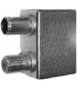 Розетка проходная + DC между IN и OUT с двойным SAT + DC/TV (10dB), FEDE FD270F-10