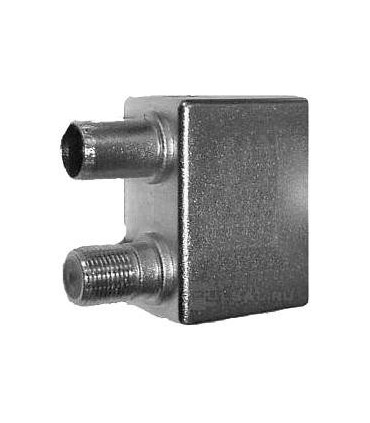 Розетка проходная + DC между IN и OUT с двойным SAT + DC/TV (10dB), FEDE FD270F-10