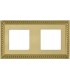 Рамка на 2 поста гор/верт FEDE SEVILLA, bright gold FD01232OB
