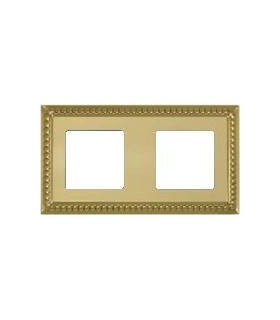 Рамка на 2 поста гор/верт FEDE SEVILLA, bright gold FD01232OB