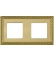 Рамка на 2 поста гор/верт FEDE SEVILLA, bright gold FD01232OB