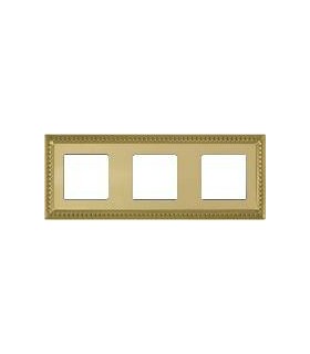 Рамка на 3 поста гор/верт FEDE SEVILLA, bright gold FD01233OB