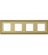 Рамка на 4 поста гор/верт FEDE SEVILLA, bright gold FD01234OB