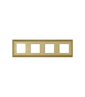 Рамка на 4 поста гор/верт FEDE SEVILLA, bright gold FD01234OB