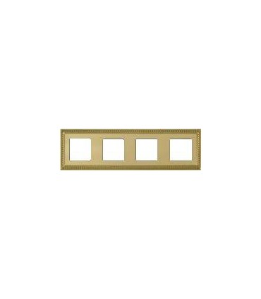 Рамка на 4 поста гор/верт FEDE SEVILLA, bright gold FD01234OB