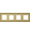 Рамка на 4 поста гор/верт FEDE SEVILLA, bright gold FD01234OB