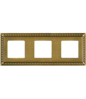 Рамка на 3 поста гор/верт FEDE SEVILLA, bright patina FD01233PB