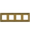 Рамка на 4 поста гор/верт FEDE SEVILLA, bright patina FD01234PB