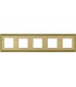 Рамка на 5 постов гор/верт FEDE SEVILLA, bright gold FD01235OB