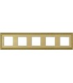 Рамка на 5 постов гор/верт FEDE SEVILLA, bright gold FD01235OB