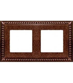 Рамка на 2 поста гор/верт FEDE SEVILLA, rustic cooper FD01232RU
