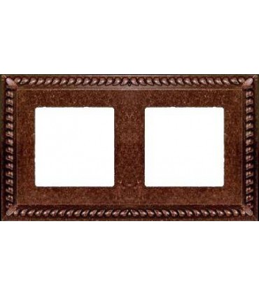 Рамка на 2 поста гор/верт FEDE SEVILLA, rustic cooper FD01232RU