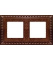 Рамка на 2 поста гор/верт FEDE SEVILLA, rustic cooper FD01232RU