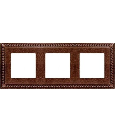 Рамка на 3 поста гор/верт FEDE SEVILLA, rustic cooper FD01233RU