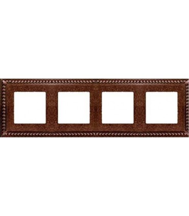 Рамка на 4 поста гор/верт FEDE SEVILLA, rustic cooper FD01234RU