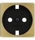Обрамление розетки 2к+з FEDE, matt patina + black FD04314PM-M