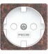 Обрамление розетки 2к+з FEDE, rustic cooper + white FD04314RU
