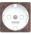 Обрамление розетки 2к+з FEDE, rustic cooper + white FD04314RU