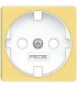 Обрамление розетки 2к+з FEDE, bright gold + white FD04314OB