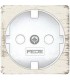 Обрамление розетки 2к+з FEDE, white decape + white FD04314BD