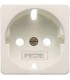Накладка для розеток 2к+з FEDE, с защитой от детей, white FD16731