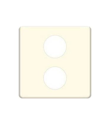 Монтажная плата для механизмов с двумя коннекторами TV/SAT FEDE, бежевый FD0322-A