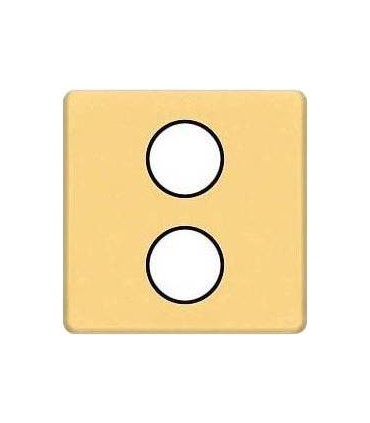 Монтажная плата для механизмов TV/SAT с двумя коннекторами FEDE, real gold + black FD04316OR-M