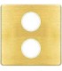 Монтажная плата для механизмов TV/SAT с двумя коннекторами FEDE, bright patina + beige FD04316PB-A