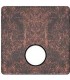 Монтажная плата для механизмов TV/SAT с одним коннектором FEDE, rustic cooper + black FD04315RU-M