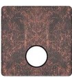 Монтажная плата для механизмов TV/SAT с одним коннектором FEDE, rustic cooper + black FD04315RU-M
